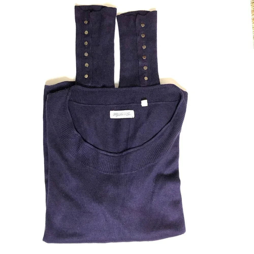 Martin & Osa Sweater, Purple, Size M - Picture 2 of 10
